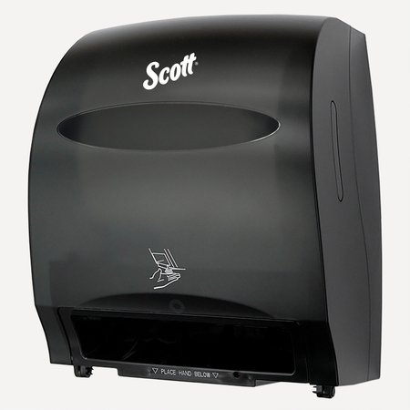 Scott Electronic Hard Roll Towel Dispenser, 12.7w x 9.572d x 15.761h, Black 48860